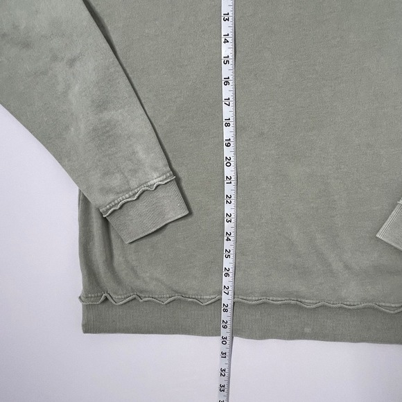 No Boundaries Women's Sage Green Crew Neck Long Sleeve Pullover Sweatshirt Large - Picture 6 of 8